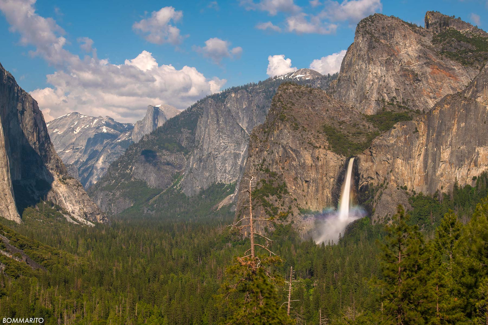 Yosemite Valley and Bridalveil Falls