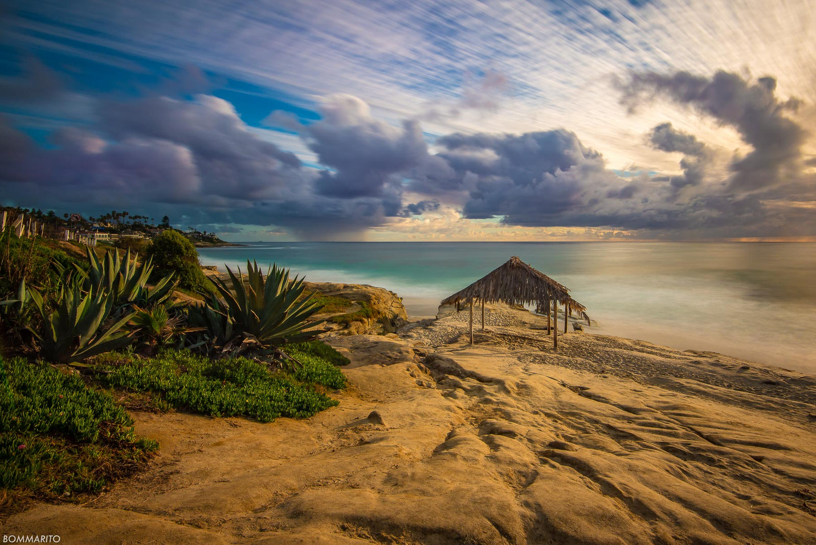 Surf Shack Stormy Sunset