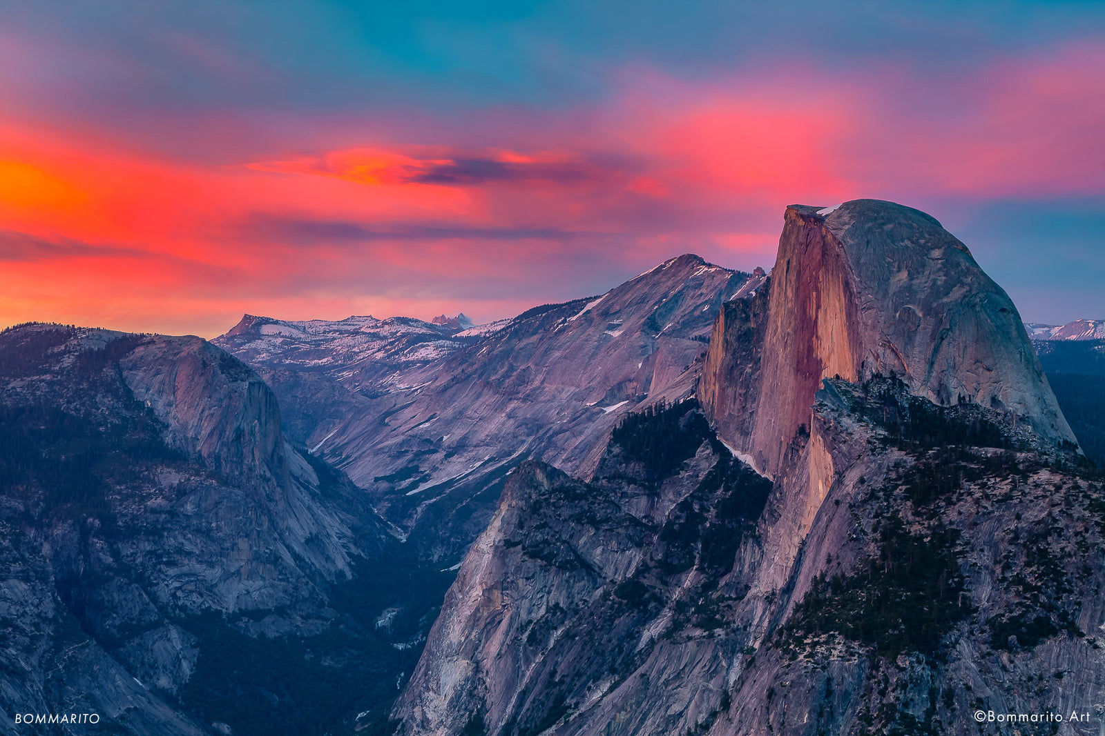 Twilight over Half Dome