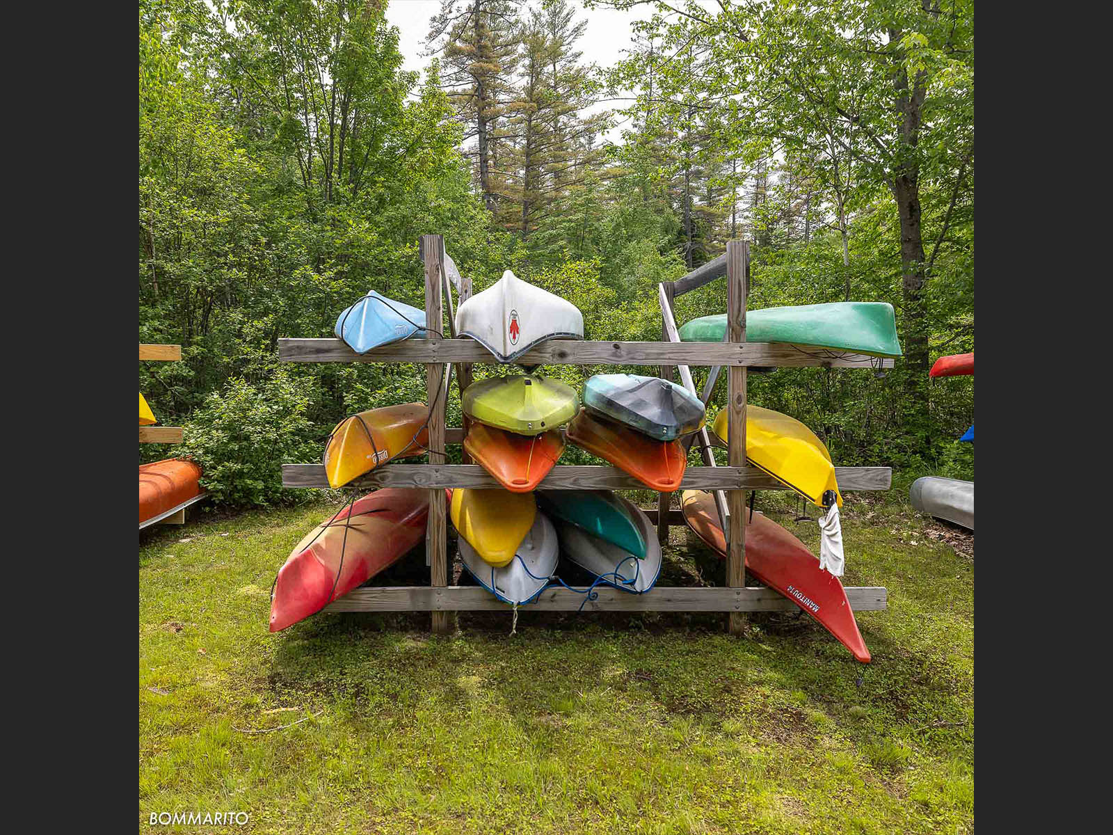 Canoes by the Lakeside