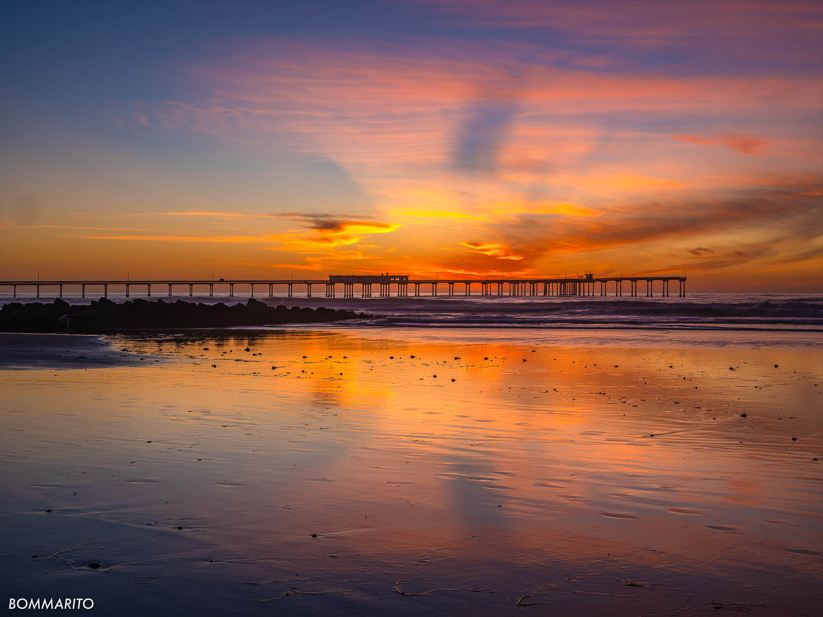 Ocean Beach Strawberry Sunset