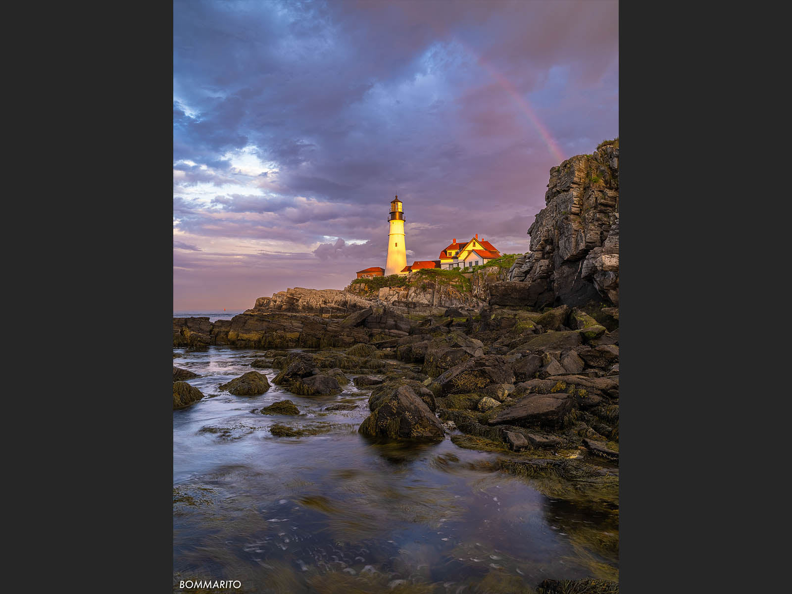 Sunset Rainbow at Cape Elizabeth
