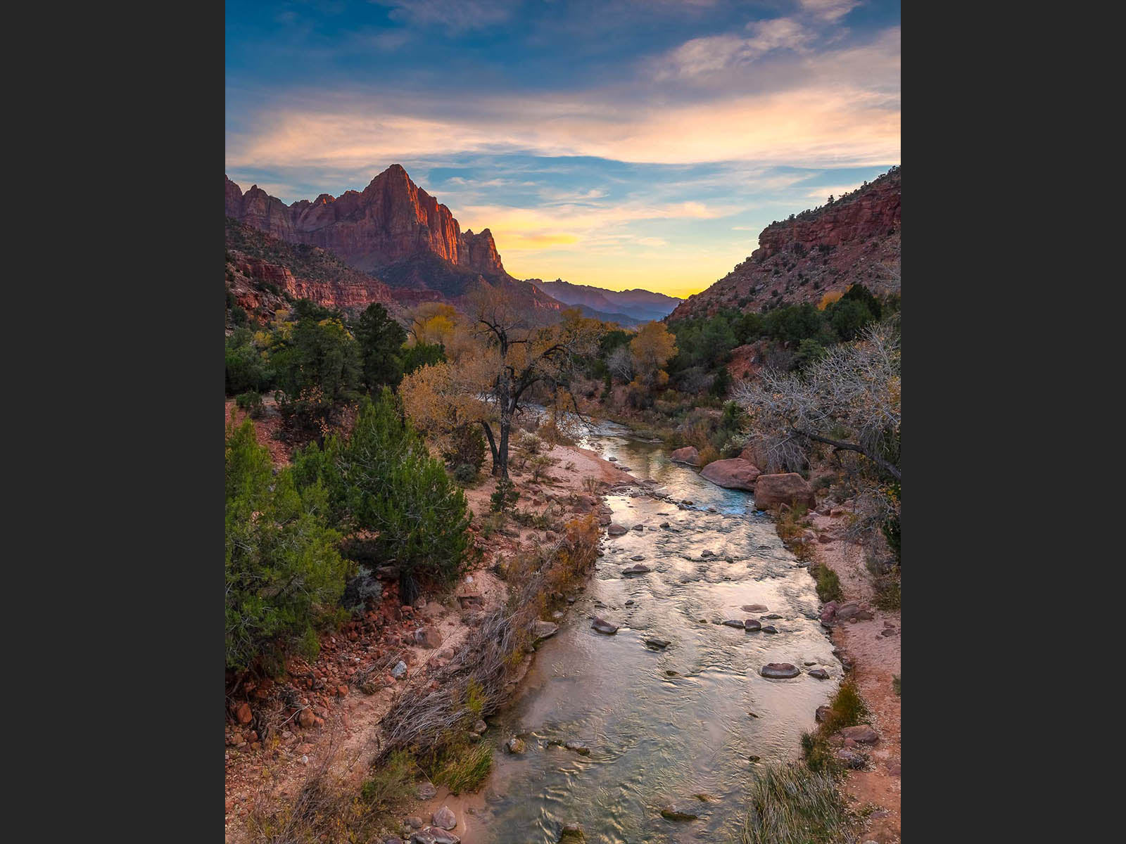 Virgin River Sunset