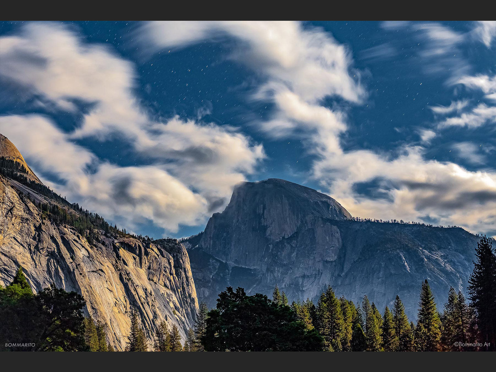 Half Dome Moonlight