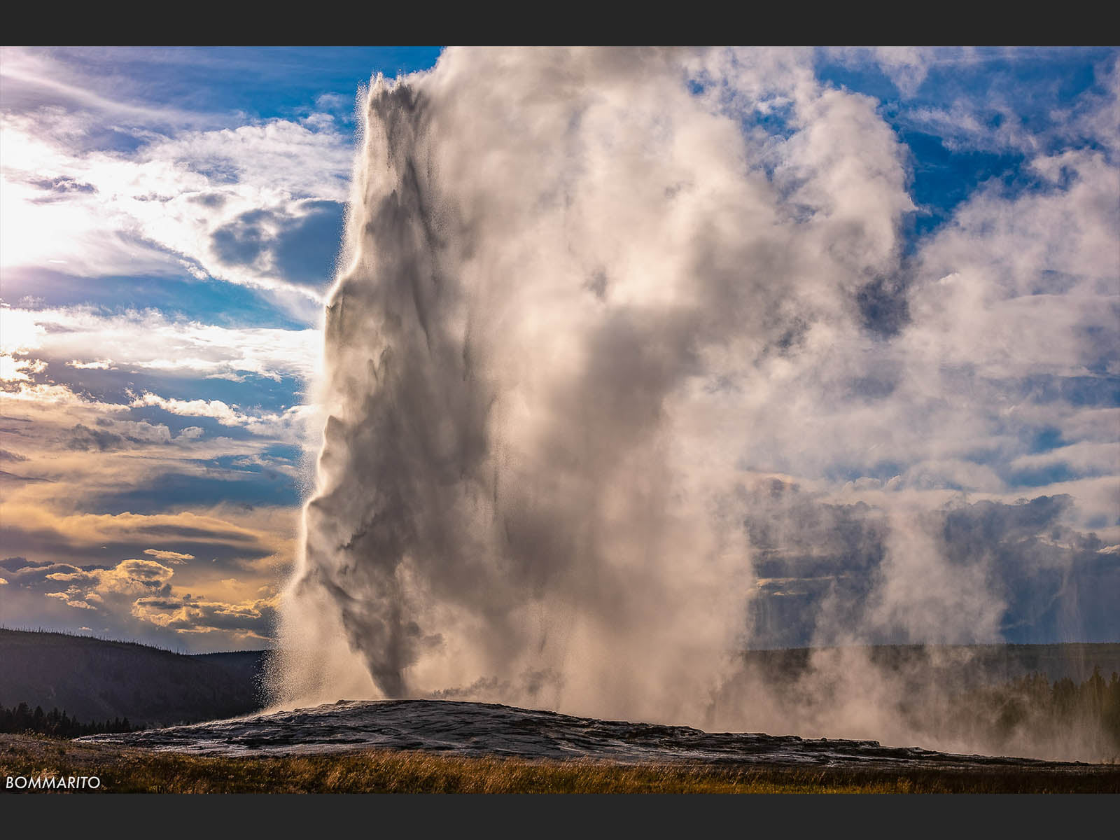 Old Faithful Sunset