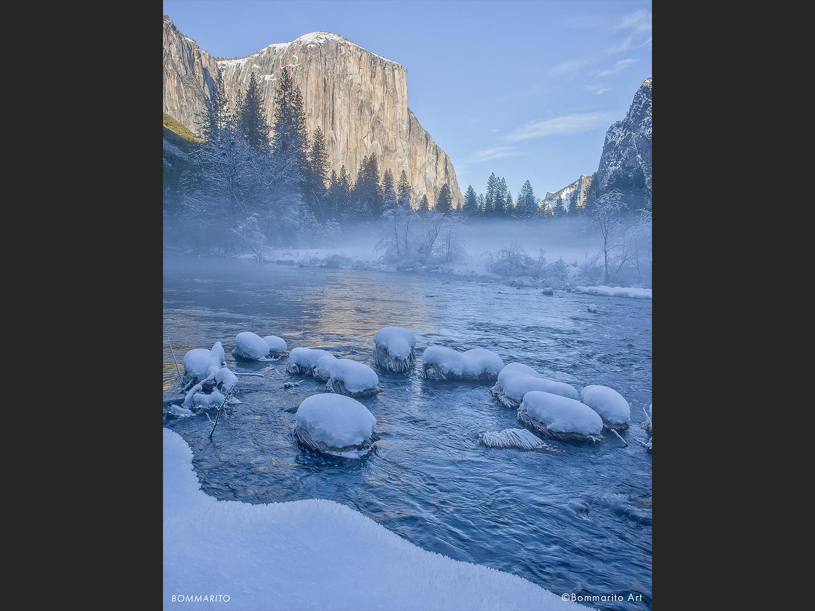 Snow on the Merced River