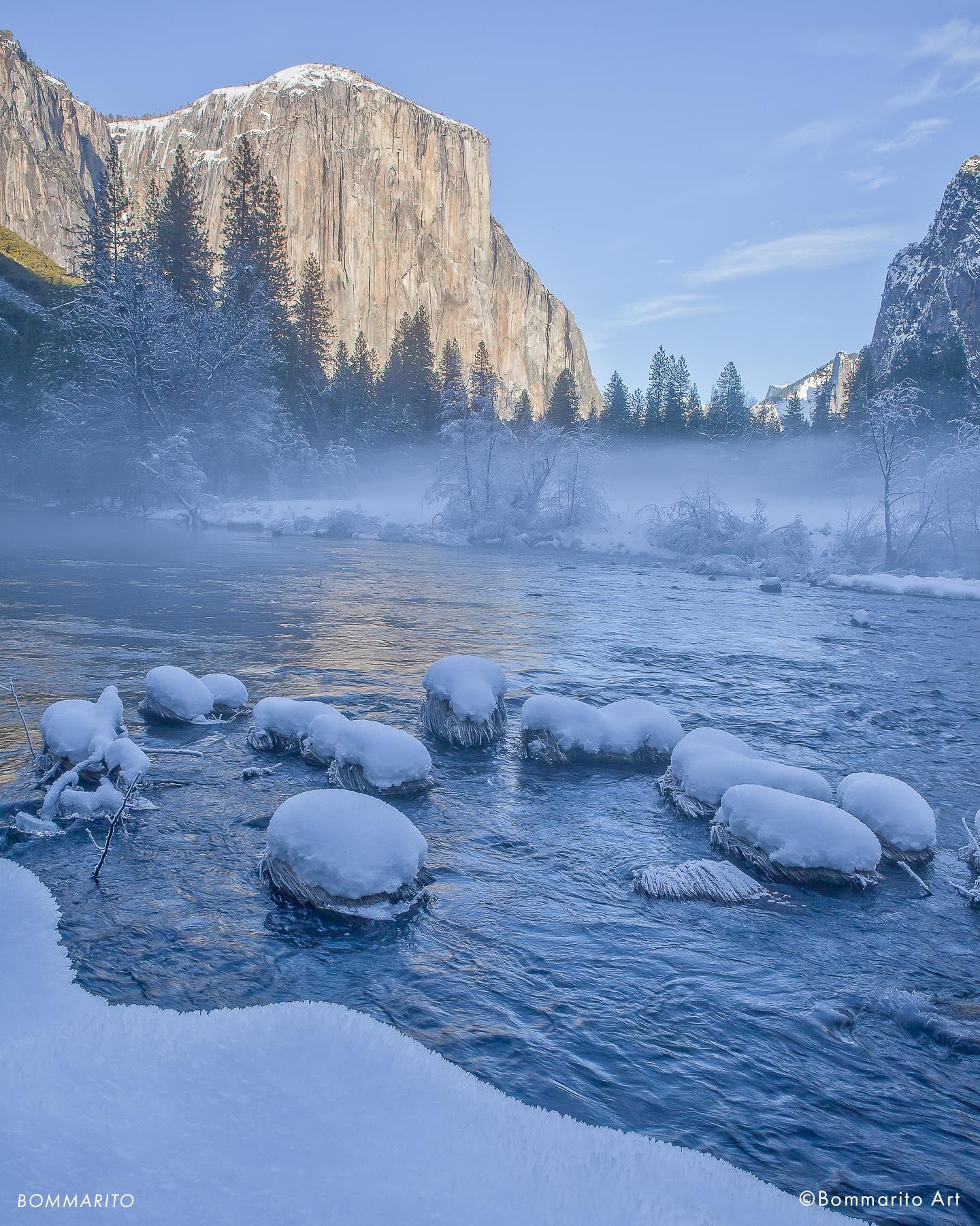 Snow on the Merced River