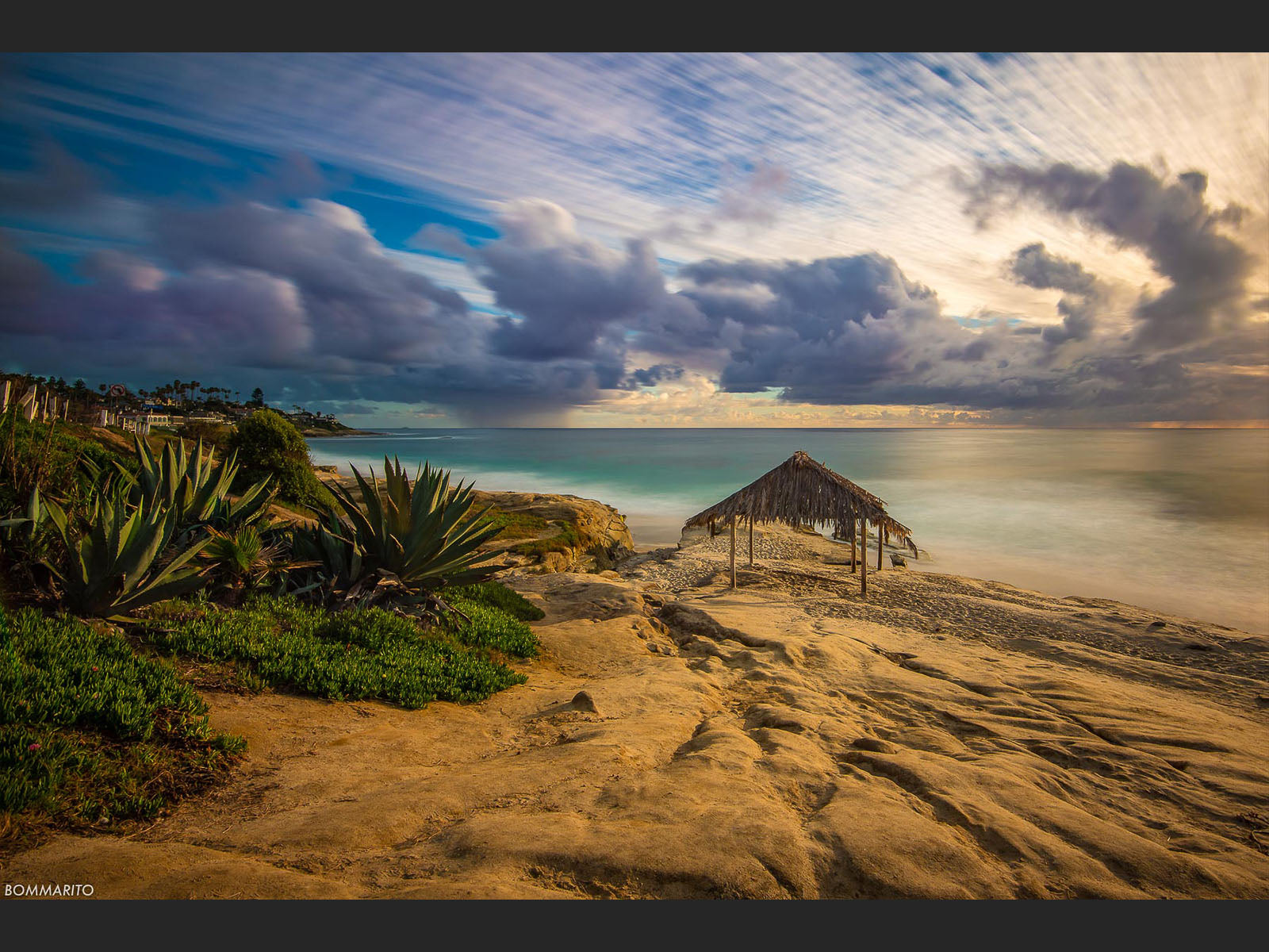Surf Shack Stormy Sunset