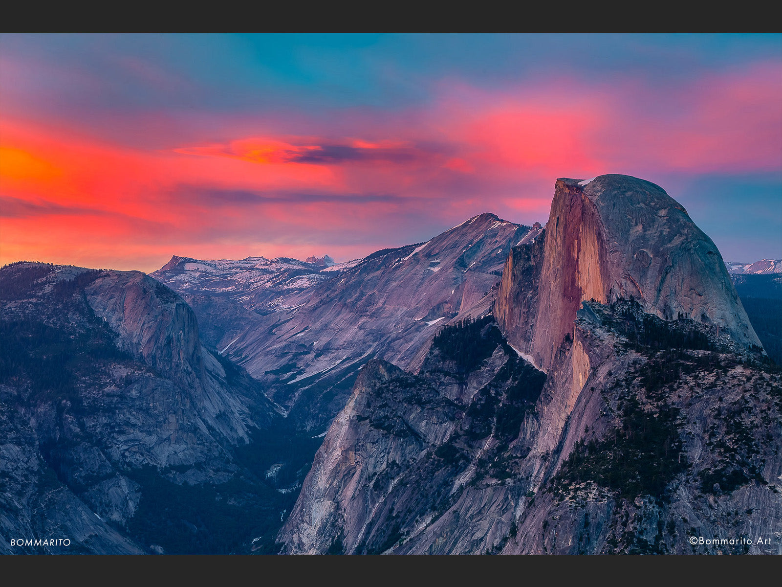 Twilight over Half Dome