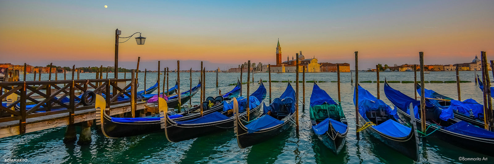Twilight Moon in Venice